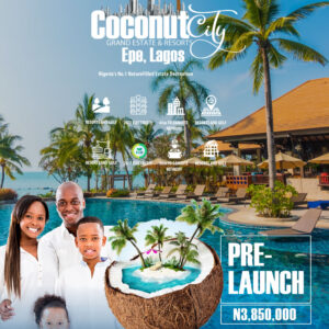 Own Your Premium Plot @N1,300/SQM In Coco-Palm City, Epe Pre-Launch PROMO