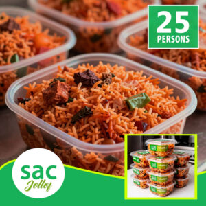 EXCLUSIVE: 25 Persons Smoky Party Jollof Rice + Garnish For Your Classic Event