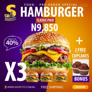 Exclusive: Shopcity Hamburgers Classic Package + 2 Free Cup-Cakes: Pre-Order Special