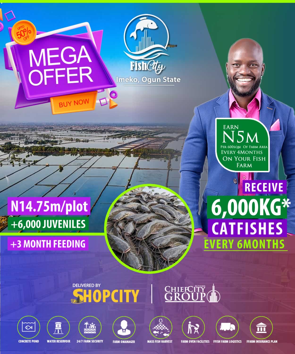 Fishcity Farm Estates 6,000* Fishes, 75sqm-600sqm+ Pond/Plot Pre-Launch Promo, Earn 200%+ Yearly