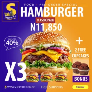 Exclusive: Shopcity Hamburgers Classic Package + 2 Free Cup-Cakes: Pre-Order Special