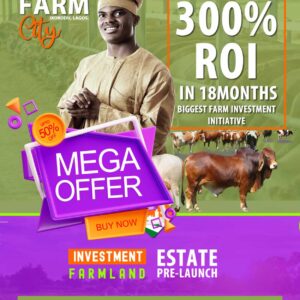 Co-Operative Plot @Shopcity Cattle Farm Estates., 2Cow/Cycle Production Pre-Launch Promo, Earn 200%+ Yearly. (Copy)