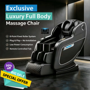 Classic Home Use Full Body Massage Chair 8D Zero Gravity Electric Shiatsu Airbag Heating Foot Roller Bluetooth LCD Voice Control Massage Recliner