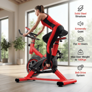 Bicicleta De Spinning Profesional Home Gym Fitness Heavy Duty 4 Kg Flywheel