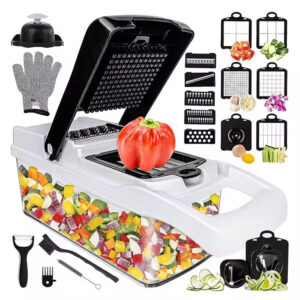 26 in 1 Kitchen Vegetable Cutter Onion Chopper, Food Chopper Multifunctional Vegetable Chopper with Gloves